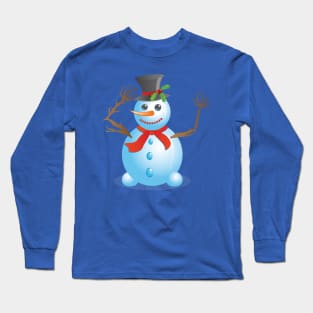 Happy snowman Long Sleeve T-Shirt